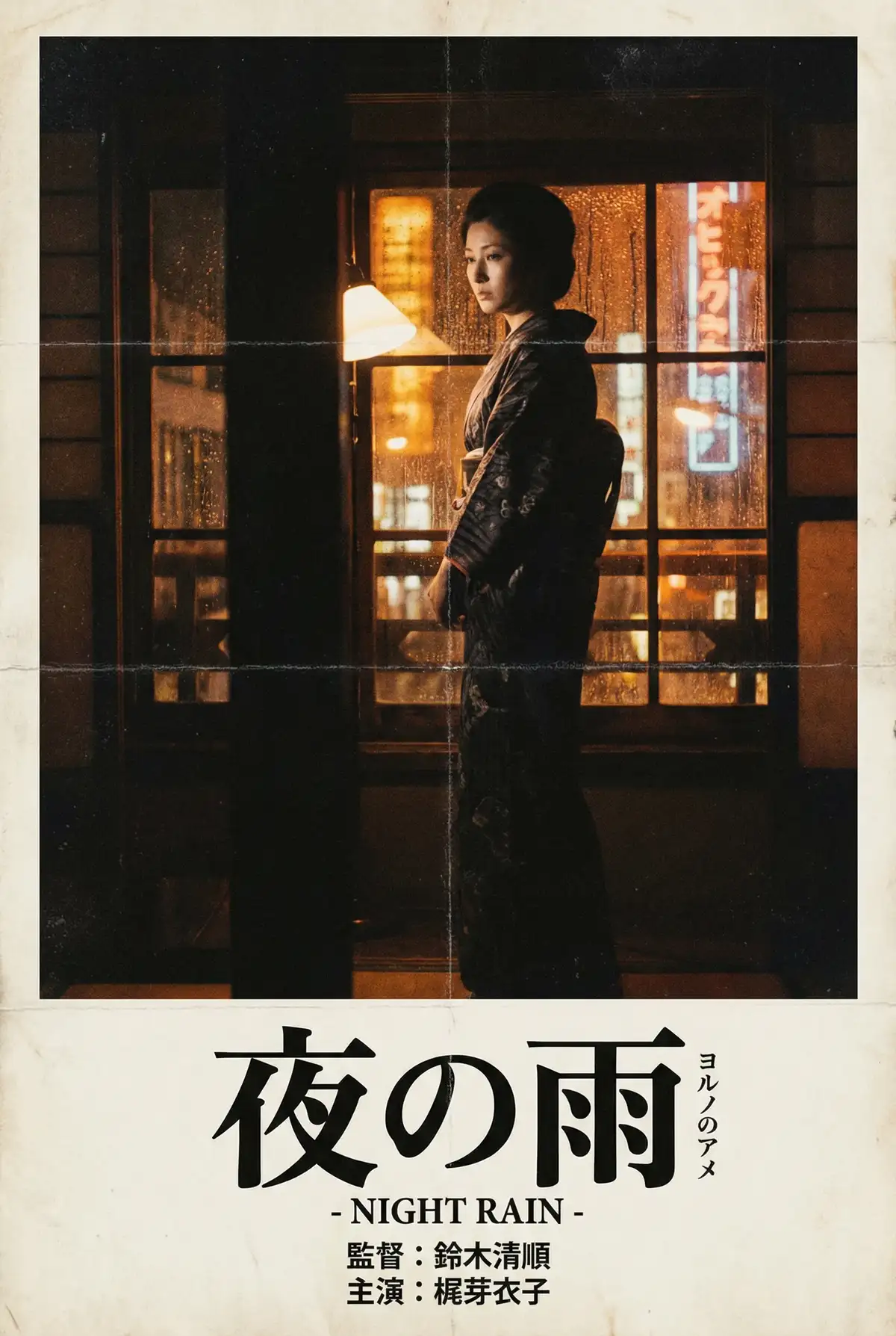 日本伦理电影海报 - 夜之雨，潘甜甜 馆藏经典